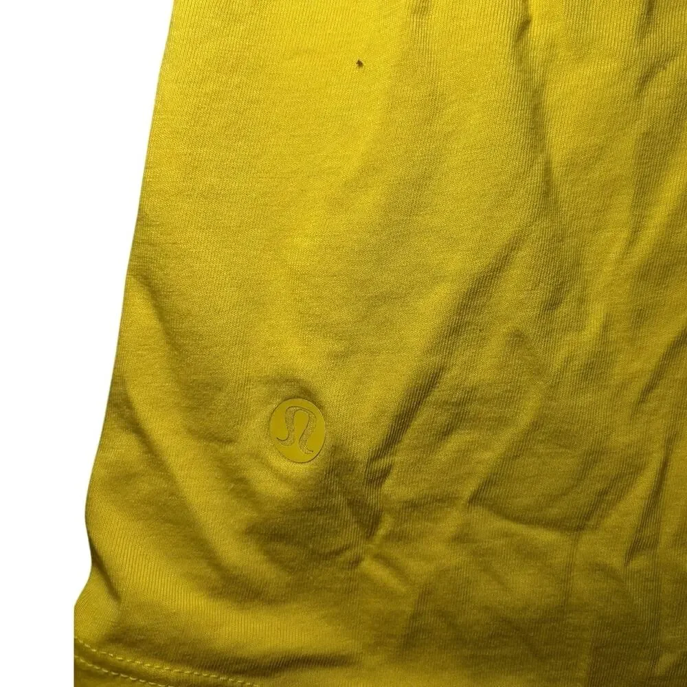 Lululemon Jersey Racerback Tank in Yellow Size Medium/Large